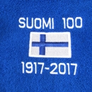 Suomi 100 pyyhe 100x150cm sininen