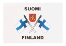 Suomenlippu ja vaakuna magneetti