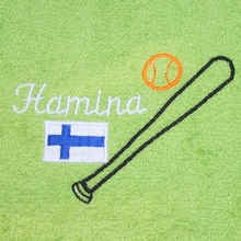 Hamina pesäpallopyyhe 50x70cm