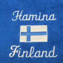 Hamina pyyhe 70*140cm, Finland ja Suomenlippu