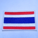 Thaimaan lippu brodeerattu merkki