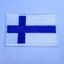 Suomen lippu brodeerattu merkki