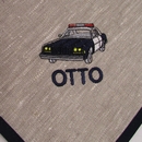 Poliisiauto yhden pepun laudeliina