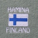 Hamina Finland ja Suomenlippu pyyhe 50*70cm